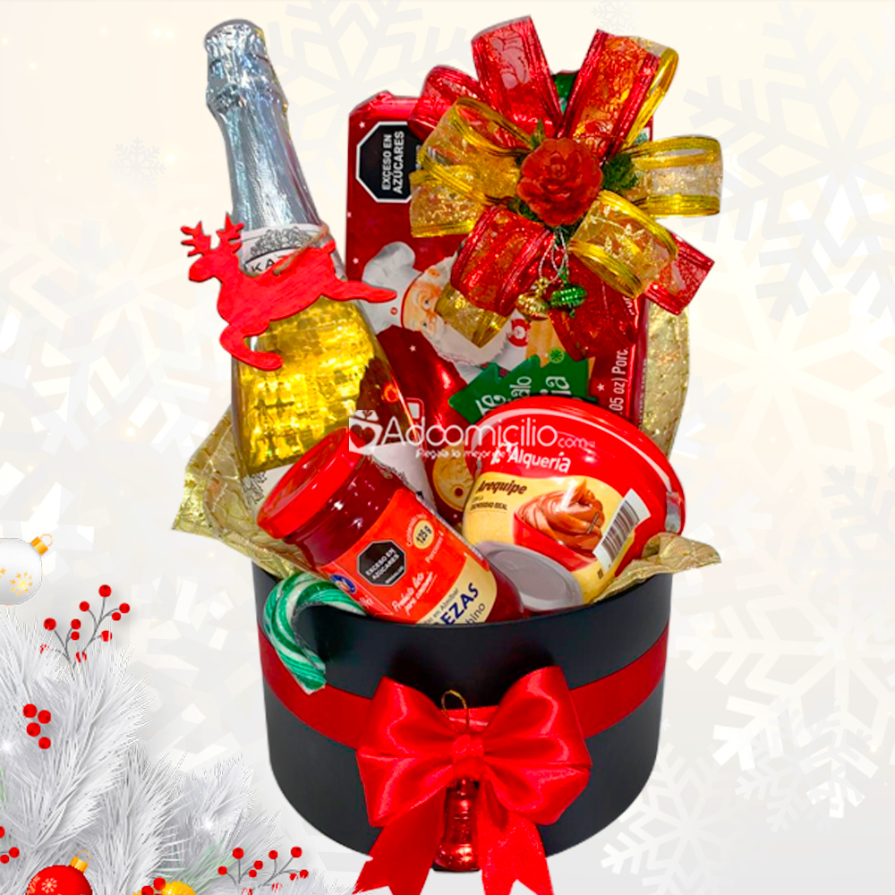 Ancheta Navideña Con Vino A Domicilio En Cali Pedido Con Un Día De Anticipación 