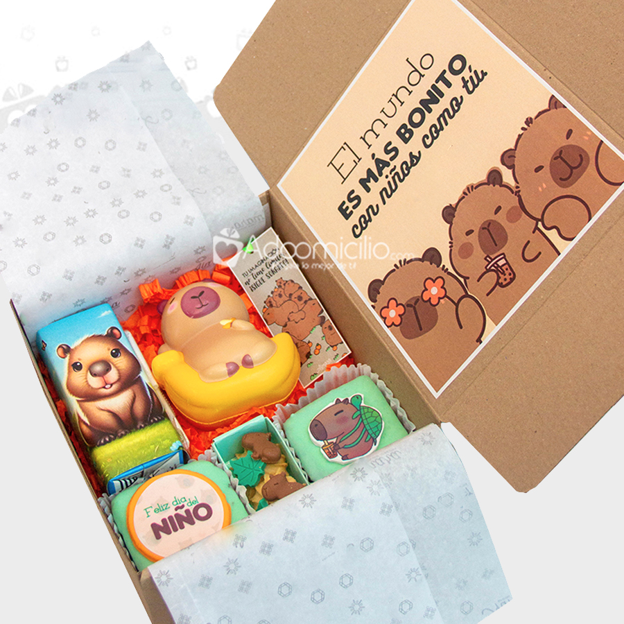 Regalo Para El Día Del Niño Con Temática De Capibara A Domicilio En Medellín Pedido Con Un Día De Anticipación 