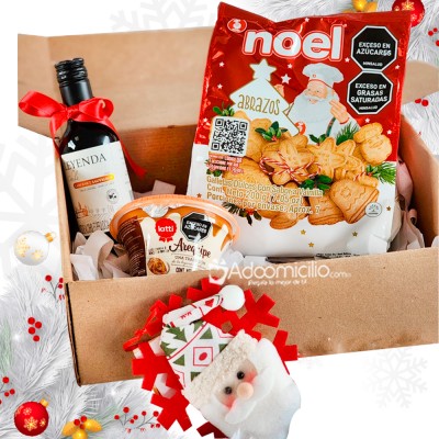 Regalo Navideño Con Galletas Y Vino A Domicilio En Bogotá Pedido Con Un Día De Anticipación