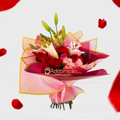 Bouquet Con Lirios Para San Valentín A Domicilio En Medellín 