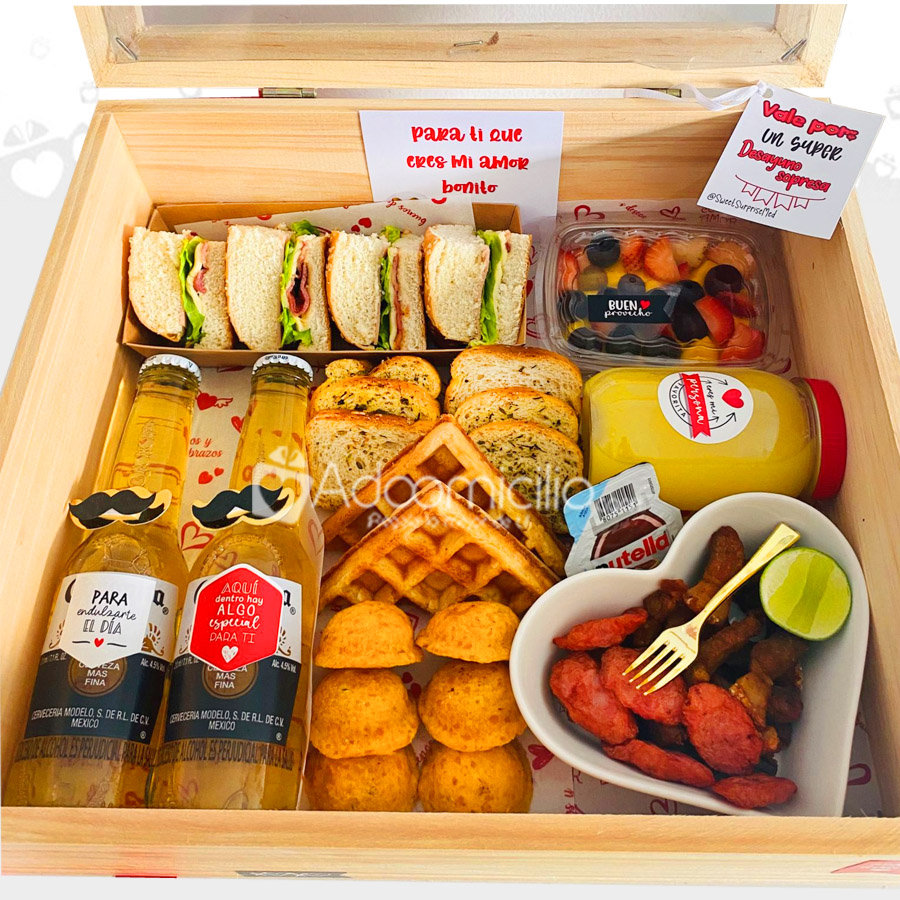 Desayuno Caja De Amor San Valentín a Domicilio Medellín Pedido Con Dos Días De Anticipación 
