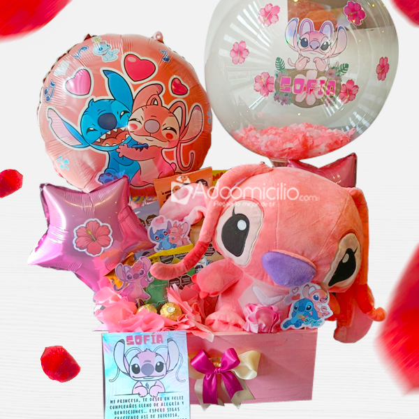 Regalo Con Temática De Stitch Para Amor Y Amistad A Domicilio En Bogotá Pedido Con Un Día De Anticipación 