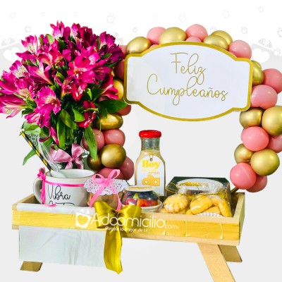 Desayuno Sorpresa Con Flores A Domicilio En Armenia Pedido Con Un Día De Anticipación 