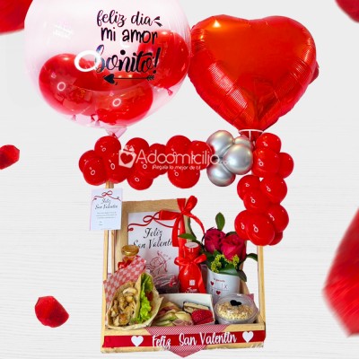 Desayuno Sorpresa Con Flores Para San Valentín A Domicilio En Cali Pedido Con Un Día De Anticipación 