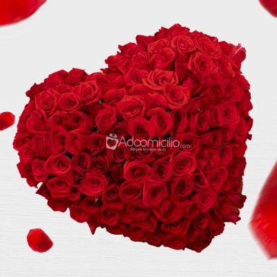 Corazón Gigante Con Rosas Para San Valentín A Domicilio En Medellín 