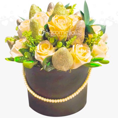 Regalo De Flores Y Fresas Con Chocolate A Domicilio En Bogotá Pedido Con 1 Día De Anticipación 
