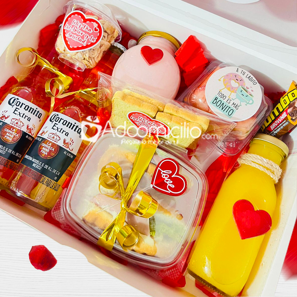 Desayuno Sorpresa En Caja Con Cerveza Para Amor Y Amistad A Domicilio En Barranquilla Pedido Con Un Día De Anticipación 